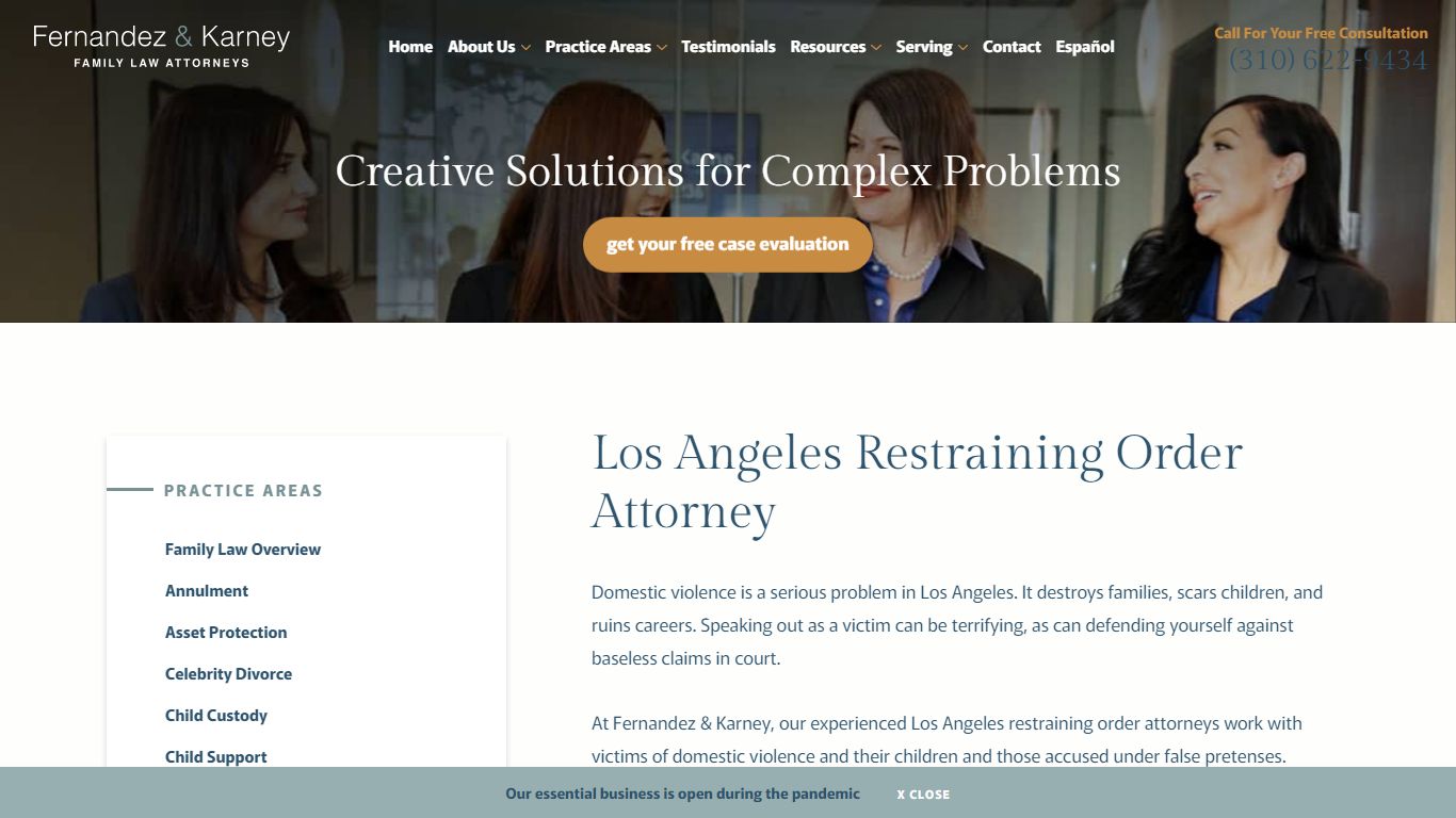 Los Angeles Restraining Order Lawyer | CA